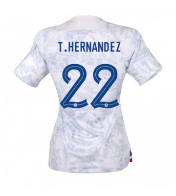 Frankrig Theo Hernandez #22 Replika Udebanetrøje Dame VM 2022 Kortærmet